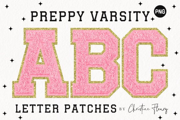 Download Pink Chenille Letter Patches PNG - Premium Resources