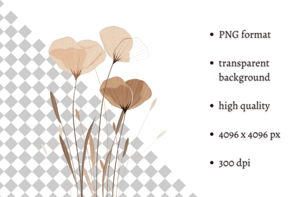 Download Watercolor Boho Wild Flowers Clipart - Boho Collection